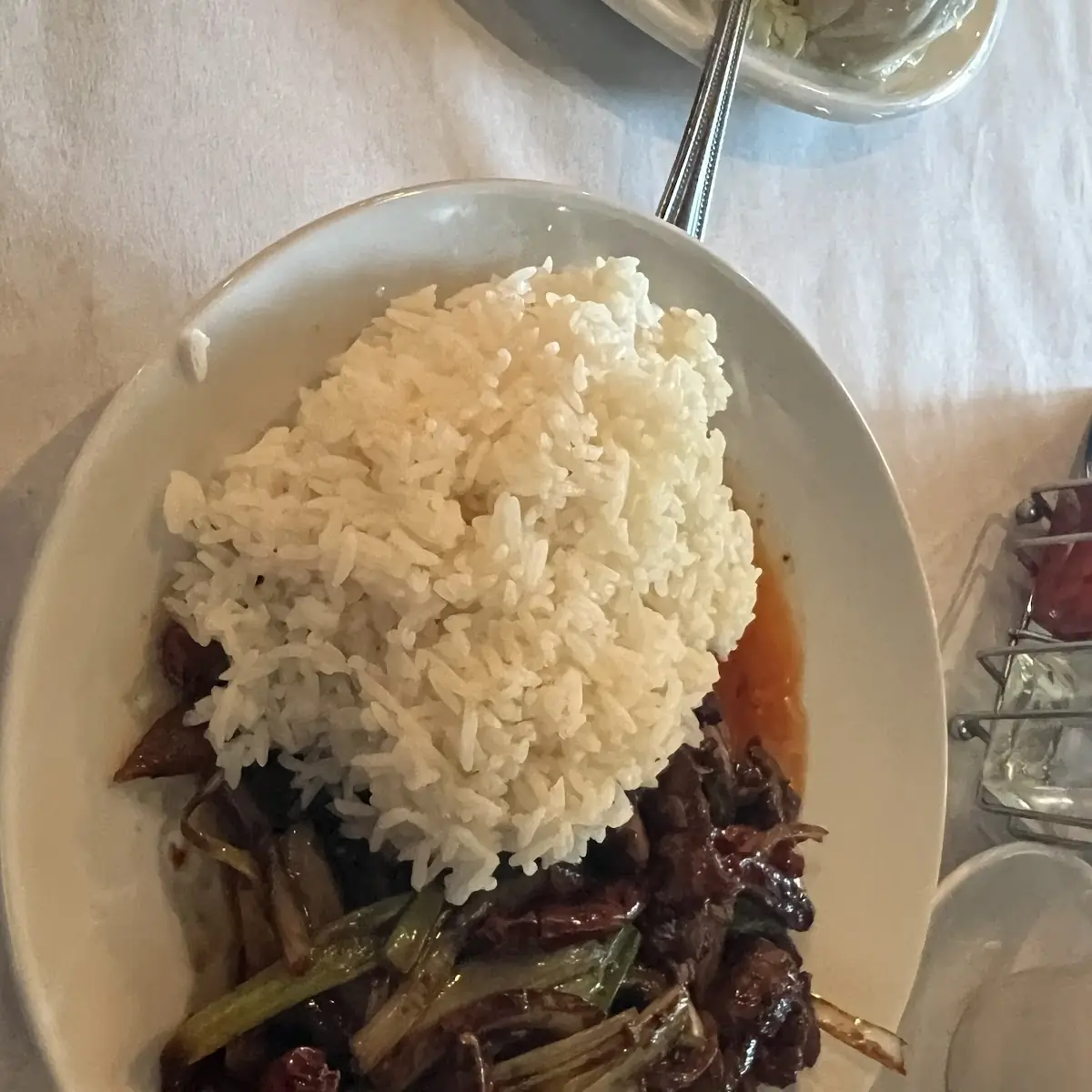 蒙古牛或雞 mongolian beef or chicken
